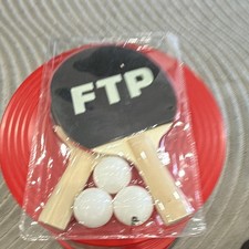 FTP Premium Ping Pong Paddle Set - 2 Paddles & 3 White Balls