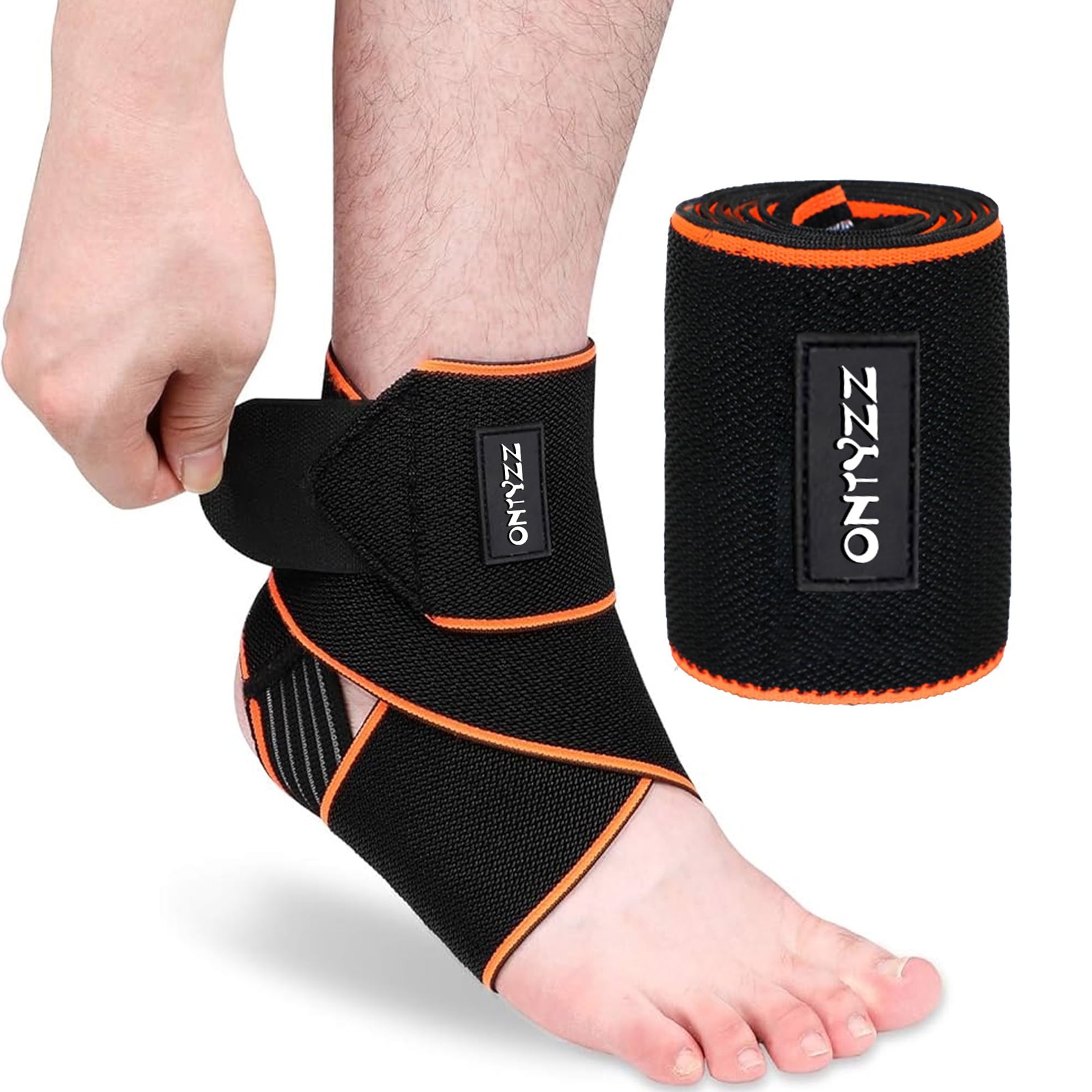 Soutien de bandage de cheville pour soulager la douleur de l'entorse lors de la course à pied