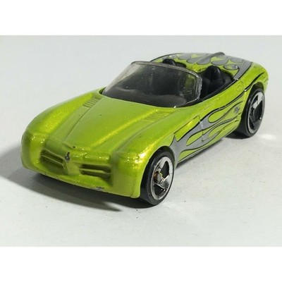Hot Wheels Dodge Concept Car Pearl Lime Green 2002 Mainline Series Flames