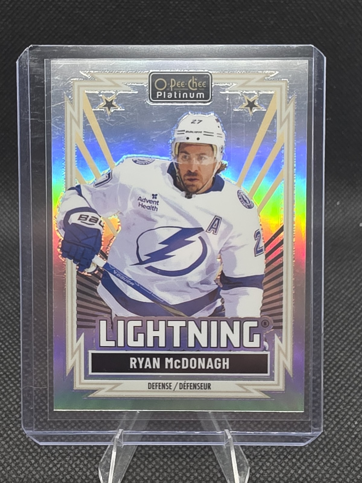 2025-26 OPC Platinum Retro Rainbow Ryan McDonagh #R-15