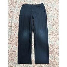 Cat Jack Boys Navy Blue Straight Leg Chino Pants Size 16 Stretch Cotton