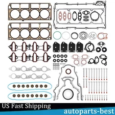 Full Gasket Set Head Bolts Fit 05-11 Chevrolet GMC Buick Cadillac 4.8 5.3