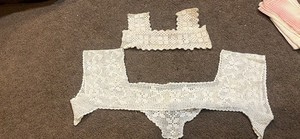 2 Vintage Lace Square Collars? 