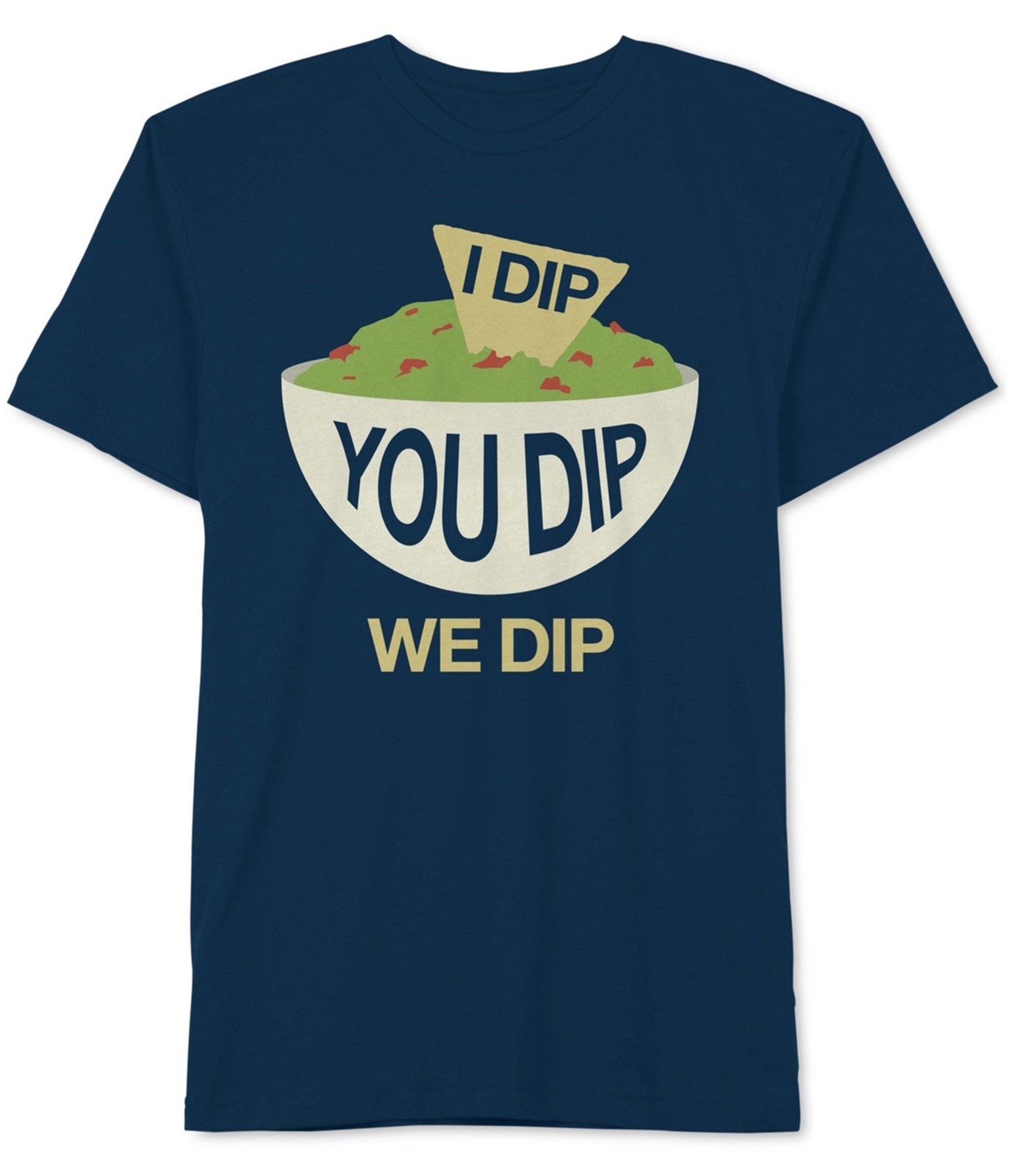 Hybrid Mens I Dip You Dip We Dip Graphic T-Shirt, Blue, Medium