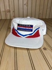 Vintage 80s Honda Racing Team International Hat Japan OSFA Patch RARE