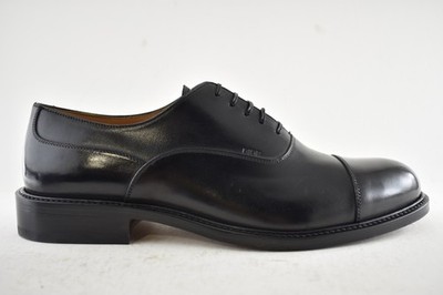 00s Dior ディオール Leather Shoes イタリア製 Dior Embassy Oxford Loafer Black Calfskin Leather Flat Lace Up