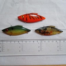 Bill Lewis Rat-L-Trap ibration Lure Rare 3-Piece Set