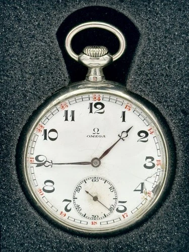 Antique 1923 Omega Pocket Watch, 16S,  All Original, RUNS GREAT! 👀