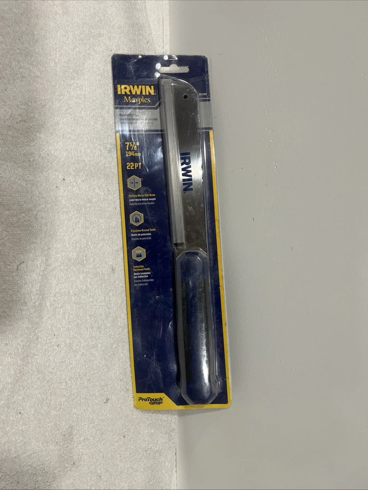 NUEVA SIERRA DE TRACCIÓN MANUAL IRWIN 2011491 detalle cola de milano, 7 5/8 pulgadas 22PT Foto 2 de 4