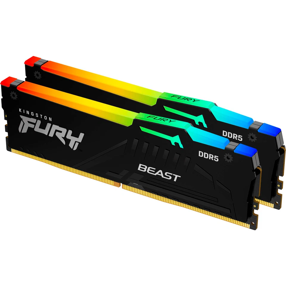 Kingston FURY DIMM 64 GB DDR5-6000 (2x 32 GB) Dual-Kit, Arbeitsspeicher, schwarz - Bild 2 von 3