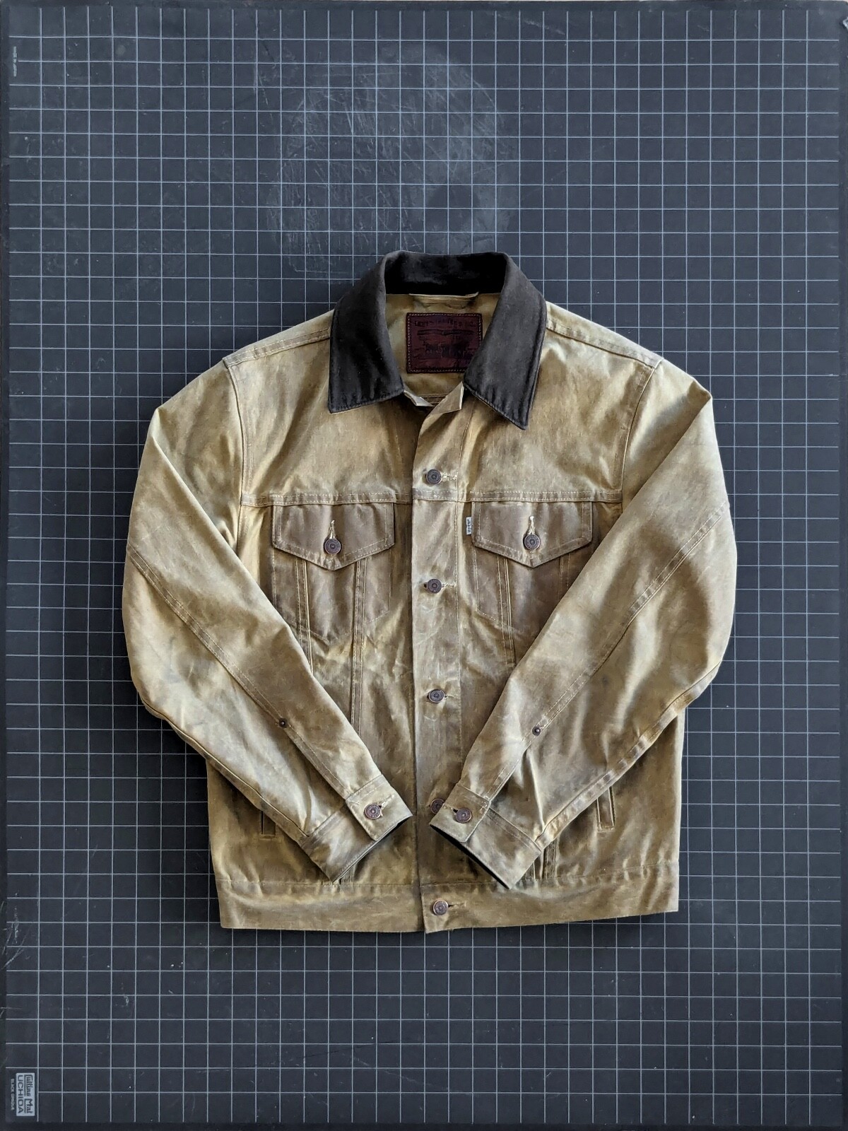Filson x Levi's Waxed Tin Cloth Trucker Jacket Large … Gem