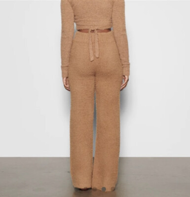 NWT SKIMS Plus Size 4X/5X Camel Cozy Knit Pants Brown Comfy Loungewear