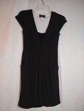 Teeze Me Solid Black With Pockets Bodycon Dress Size Sm Sexy Dinner, Dancing