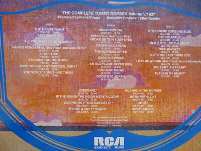 33RPM Bluebird (Double Album) The Complete Tommy Dorsey Volume V