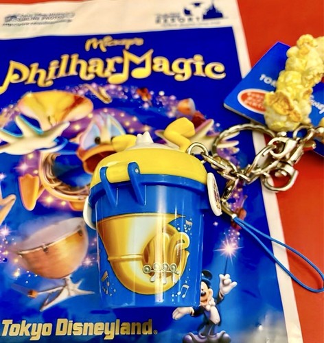 Disneyland Mickey's Philhar Magic Popcorn Bucket Key Chain Donald Tokyo Japan - Picture 3 of 6