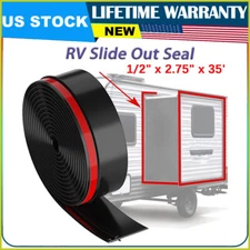 Racewill RV Slide Out Seal Base Trailer Weather Stripping Travel 1/2"x2.75"x35'