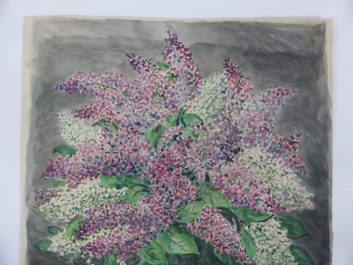 Clemens Spengler (1903-1969) Original Aquarell Blumen Stillleben + Porträt (16) - Picture 3 of 10