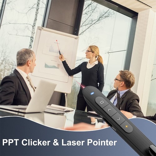 Wireless Presenter Remote Presentation Clicker Remote Control Fits PPT/PC/Laptop - Picture 2 of 12