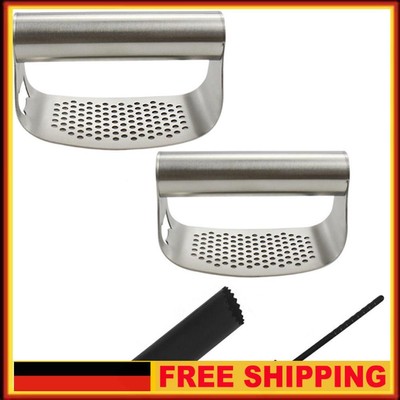 Stainless Steel Garlic Press Garlic Chopper Multifunctional Kitchen Gadgets DE