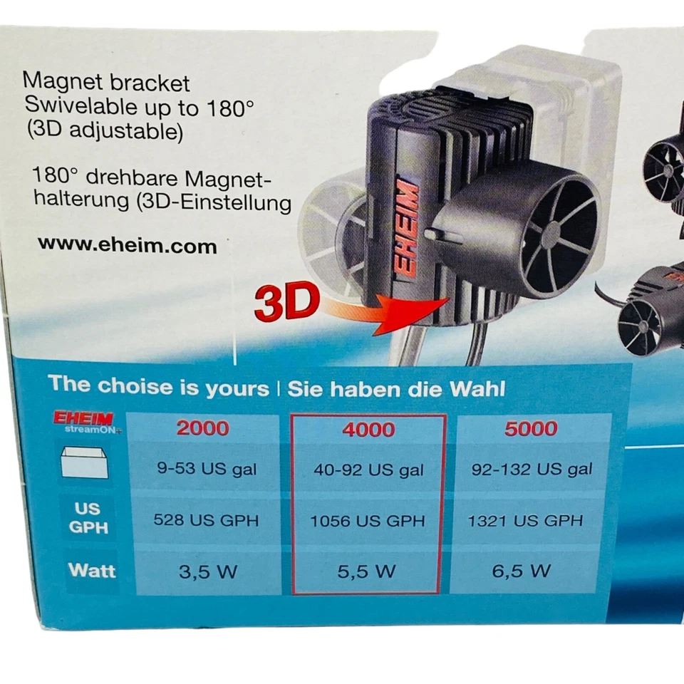 Marine Eheim stream ON+4000 Circulation Pump 40-92 US gal, 5,5 watt - Image 4 of 4