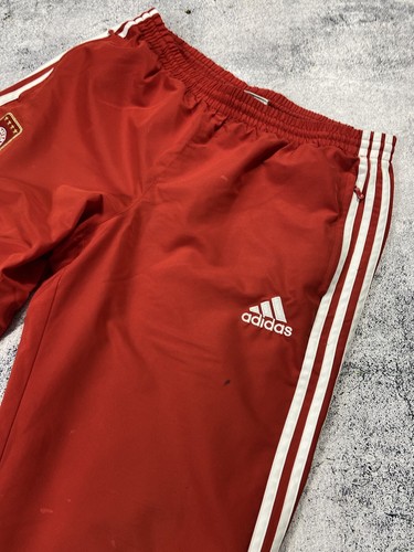 00s Vintage Adidas Fc Bayern Munchen Nylon Baggy Sweatpants Size L Men’s - Picture 9 of 21