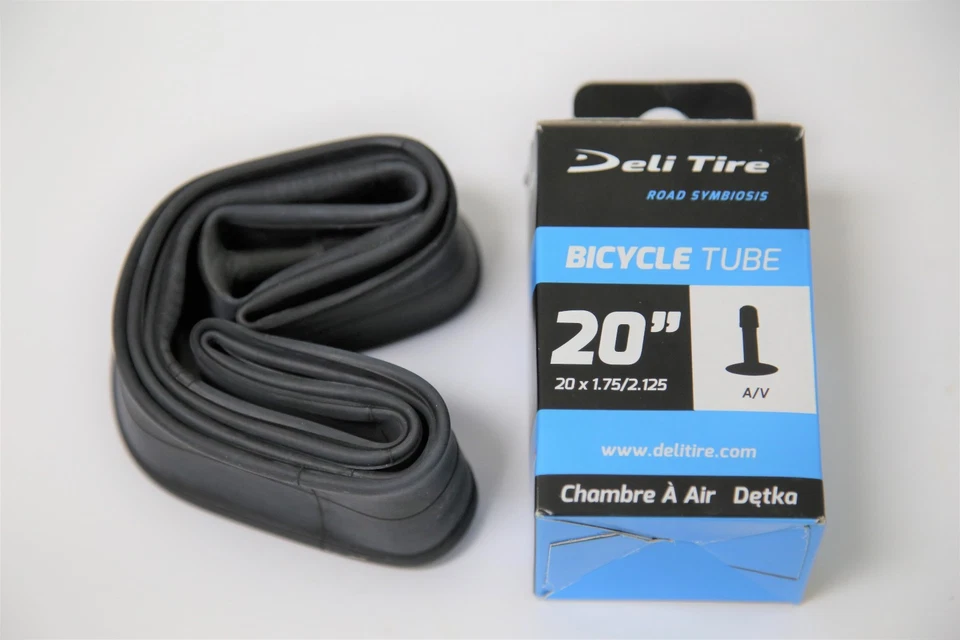 DELI TIRE 2-Pack, Deli 20" x 1.75 / 1.95 / 2.125 BMX Bike Tire Inner Tube, Schrader Valve