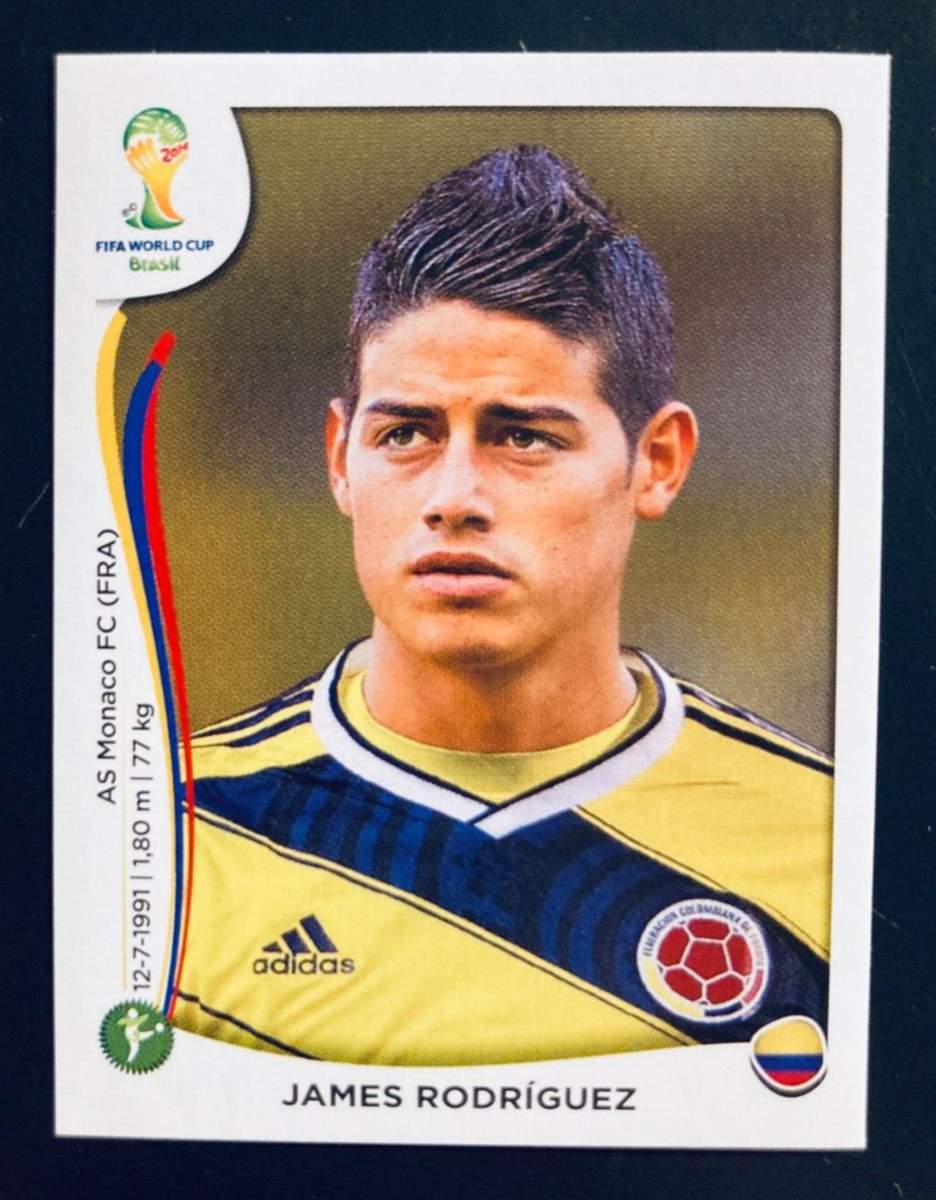 2014 Panini FIFA World Cup Brazil sticker # 199 James Rodriguez