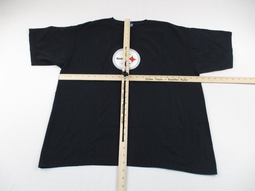 Vintage Reebok Pittsburg Steelers Shirt Mens Large Black NFL Football Hines Ward - Picture 4 of 9