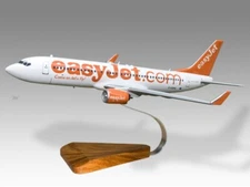 Boeing 737-800 Easyjet Desk Wood Airplane New Model Large Scale 1/100