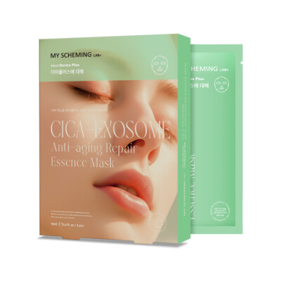 [MY SCHEMING] Lab+ Cica Exosome Anti-Aging Repair Essenz Gesichtsmaske 4 Stück/Box