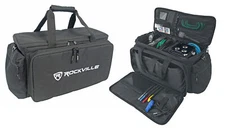 Rockville UT-BAG10 Padded DJ Cable/Utility Bag w/removable Dividers+YKK Zippers