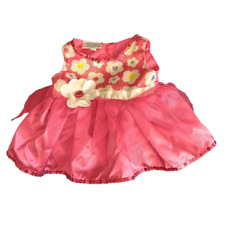 Build a Bear Spring Fling Sleeveless Dress with Sequins Tulle and Flowers