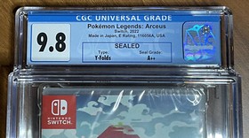 NEW 2022 SWITCH Pokemon LEGENDS ARCEUS 1st Print CGC Graded 9.8 Y-Fold A++ MINT