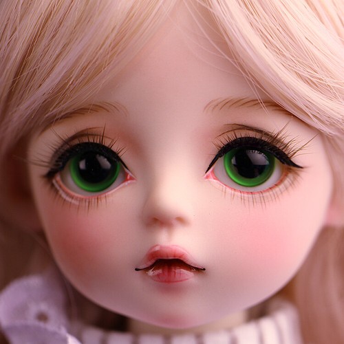 1/6 BJD Doll Cute Girl Doll Toys with Green Eyes Wigs Dress Full Set Replaceable - Picture 7 of 12