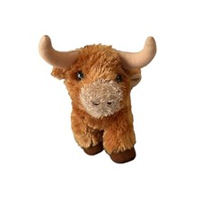Aurora World Toro Bull with Horns Brown Plush Stuffed Animal Toy 8 inches