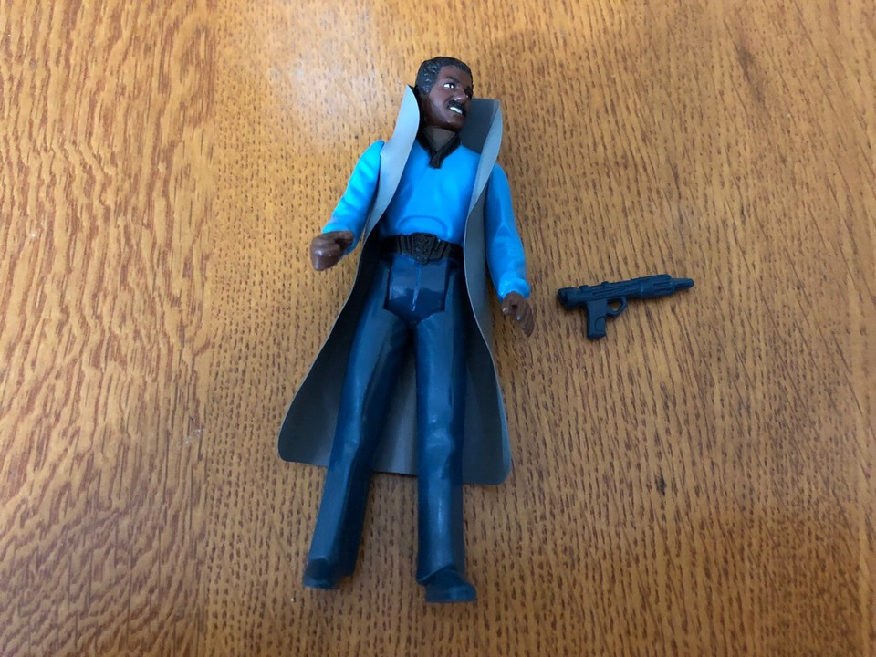 VTG 1980 STAR WARS COMPLETE LANDO CALRISSIAN W/GUN ACTION FIGURE HONG