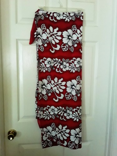 Swimwear Beach cover up Hawaiian red 