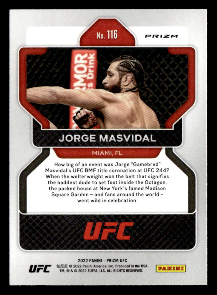 2022 Panini Prizm UFC #116 Jorge Masvidal Green | eBay