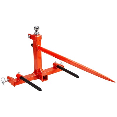 49'' Hay Bale Spear - 3-Point Hitch Tractor Attachment with High Capacity