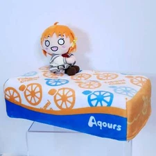 Love Live Chika Takami Tissue Box Cover with Kuttsuki Sitting Plush Aqours