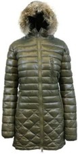 Nwt Spire By Galaxy Women's Lightweight Puffer Parka Aurora, Size Xl Olive