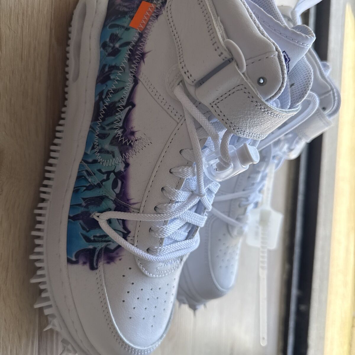 Size 9.5 - Nike Air Force 1 Mid x Off-White Graffiti | eBay Size 9.5 - Nike Air Force 1 Mid x Off-White Graffiti | eBay