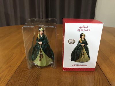 NEW HALLMARK KEEPSAKE GONE WITH THE WIND SCARLETTS GREEN GOWN CHRISTMAS ORNAMENT