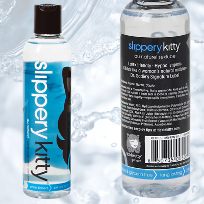 Water-Based Vitamin E & Aloe Lubricant Stain-Free H2o Lube Long Lasting Glide