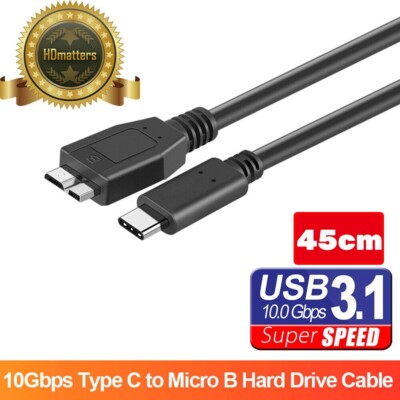  usb c to micro b 3.0 cable 10G Type C USB 3.1 HDD cable USB C Hard Drive cable