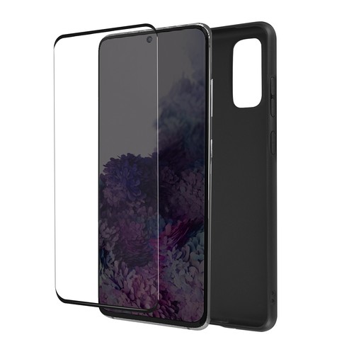 Coque Noir + Verre Trempé Samsung Galaxy S20,S20 PLUS ,S20 ULTRA,S20FE - Picture 2 of 10