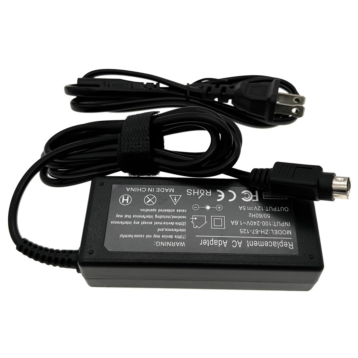 SLLEA 12V 5A 60W AC/DC Adapter For Wearnes Global WDS060122 – Power Supply With Barrel Plug - View #12