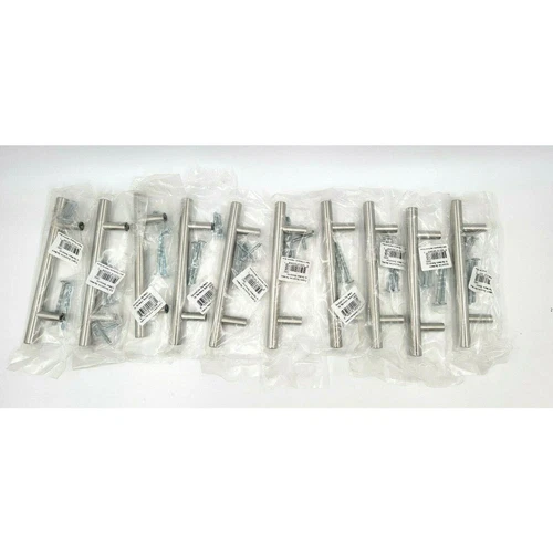 10 PACK Elements 154SS Stainless Steel Brush Satin Cabinet Door Drawer Pull - Picture 1 of 3