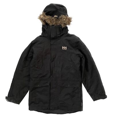 Vintage Y2K Helly Hansen Helly Tech Warmcore Parka Fur Hooded