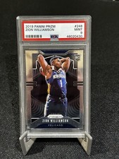2019-20 Panini Prizm Basketball Rookie Zion Williamson RC #248 PSA 9
